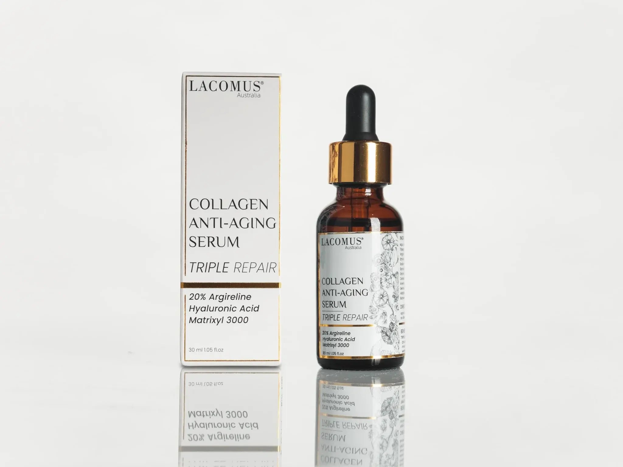 Collagen Anti-Aging Serum | Triple Repair with 20% Argireline, Hyaluronic Acid & Matrixyl 3000