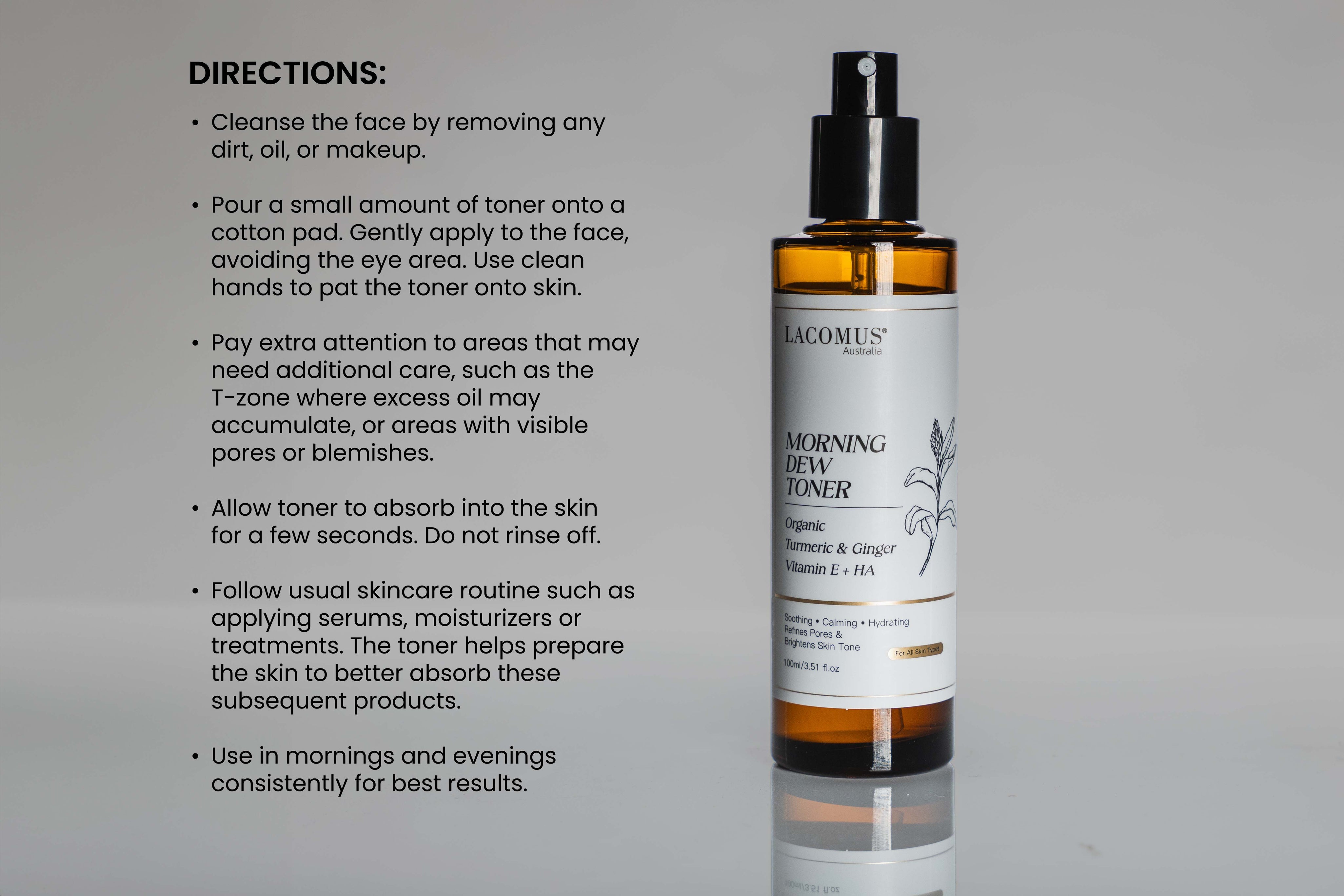 Morning Dew Toner | Organic Turmeric & Ginger
