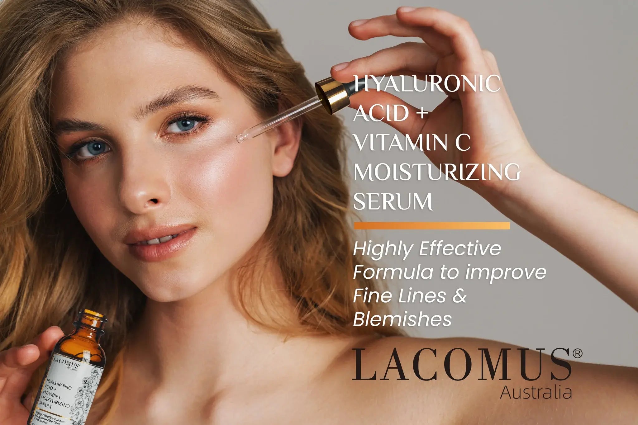 Organic Hyaluronic Acid + Vitamin C Moisturizing Serum