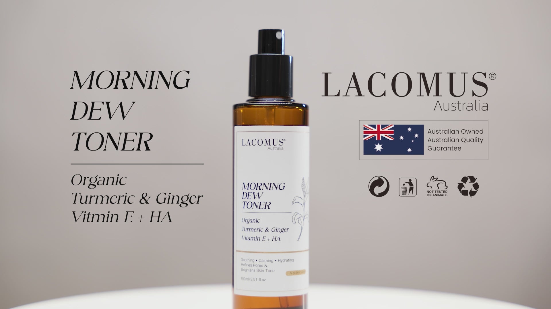 Morning Dew Toner | Organic Turmeric & Ginger